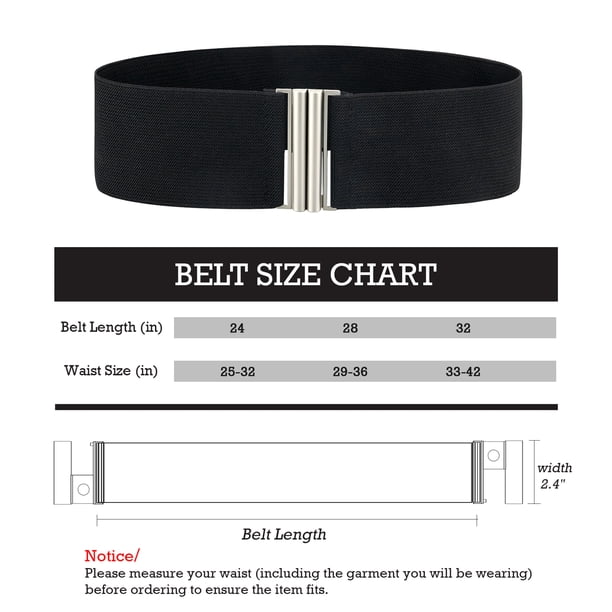 Womens Belt Wide Elastic Vintage Plus Stretchy Cinch Waist  display picture 3
