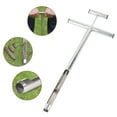 thumbnail image 3 of Soil Sample Probe, Convenient T Shaped Handle Practical Tubular Soil Sampler Probe with Ejector for Farm, 3 of 7