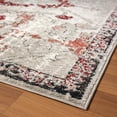 thumbnail image 6 of Luxe Weavers Oriental Floral Red 8x10 Area Rug, Non-Shedding Distressed Style Carpet, 6 of 10