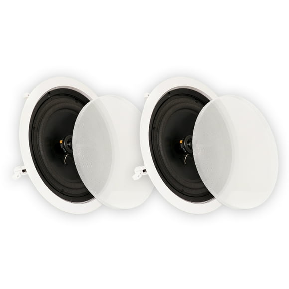 Theater Solutions CS8C In Ceiling 8" Speakers Surround Sound Home Theater Pair
