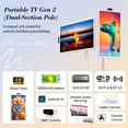 thumbnail image 3 of ApoloSign 32" 4K UHD Smart Portable TV with Android 16, 2nd Gen Moveable Touchscreen Monitor on Wheels, 256GB Storage, Built-in 15000mAh Battery, 8MP Camera, Smart Screen for Home & Kitchen, 3 of 14