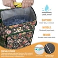 thumbnail image 4 of Sac à Dos Glacière à Imprimé Floral Rétro - Grande Capacité 20 L, Isolation Durable pour le Camping et les Sorties à la Plage, 4 of 5