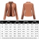 thumbnail image 2 of Chaqueta recortada para mujer Abrigo casual de cuero sintético Ropa de calle vintage Ygjytge Camello T L para Mujer, 2 of 9