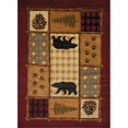 thumbnail image 1 of United Weavers 750 05775 912 7 ft. 10 in. x 10 ft. 6 in. Affinity Lodge Mosaic Oversize Rug, Multicolor, 1 of 1