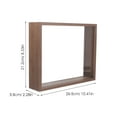 thumbnail image 2 of OULII Dried Flower Frame Box Wood Photo Frame Coffee Dried Flower Display 1Pcs, 2 of 8
