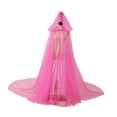 thumbnail image 1 of Capa con Capucha Sunnimix Capa de Tul con Tren Largo Rosa, 1 of 8