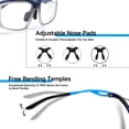 thumbnail image 4 of Gafas de Ciclismo con Parabrisas Incorporado, Base Reemplazable, Lente Curva Ajustable, Almohadilla para la Nariz, de Running, Hacer Senderismo y Deportes, 4 of 7