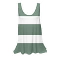 thumbnail image 2 of Liquidation Staron Débardeurs pour Femmes Coupe Ample Sans Manches Fluides Blouses Rayées Printemps Été Tendance Col Rond Basique Décontracté Chemises Douces Débardeurs, 2 of 5