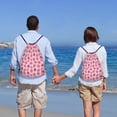 thumbnail image 5 of Daiia Haear Strawberry Pattern Drawstring Backpack, Gym Bag, Lightweight Backpack, Water-Resistant Bag Travel Sports Backpack, Fitness Bag, Yoga Bag-Medium, 5 of 6