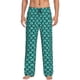 thumbnail image 1 of Fotbe Aquamarine Glitter Pantalones de Pijama para Hombre, Pantalones de Dormir, Pantalones de Casa con Cintura Ajustable y Bolsillos-3X-Large, 1 of 6