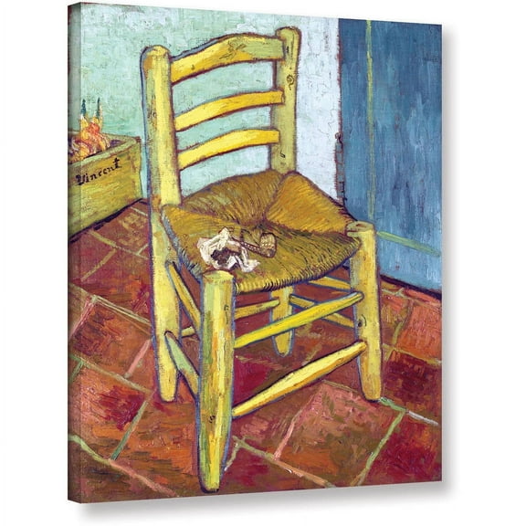 Vangogh "Vincent's Chair" Wrapped Canvas Art