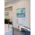 thumbnail image 3 of "Docked White Boats" Painting Print on Wrapped Canvas, 3 of 7