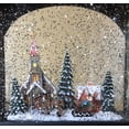 thumbnail image 4 of RAZ Imports 23033 - 11" Battery Operated Holiday Glitter Town Scene Lantern with Timer (Batteries not Included) (11" TOWN SCENE LIGHTED WATER LANTERN 3800772), 4 of 4