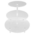 thumbnail image 1 of Pastry Serving Display Stand, 3 Tier Acrylic Cupcake Stand Holder  Stability  for Home, 1 of 7