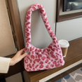 thumbnail image 2 of Bolso Retro con estampado de leopardo para mujer, bolsa de hombro de felpa suave, de gran capacidad, de viaje, cálido y esponjoso, 2022 xuanjing unisex, 2 of 2