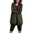 thumbnail image 4 of Women's Zip Up Oversized Hoodies Long Sleeve Loose Hooded Sweatshirt Fleece Jacket Lightweight Fall Coats With Pockets, 4 of 5