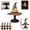 Purple, variant on Stained Glass Witch Hat Lamp, Tiffany Style USB LED Night Light for Halloween Party & Witchy Home Decor,Purple,7.1 in