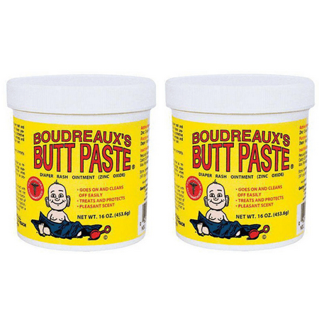 (2 pack) Boudreaux's Butt Paste Diaper Rash Ointment, Original, 16