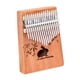 thumbnail image 1 of Piano de pulgar de madera de 17 tonos, Kalimba de 17 teclas de madera maciza, instrumento musical para principiantes, portátil, diseño compacto, fácil de aprender, para relajación, musicoterapi, 1 of 1