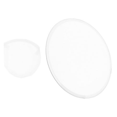 WHAMVOX Foldable Hand Fans for Women Lightweight Plastic and Fabrics Summer Essential for Party White 8.5 Inches