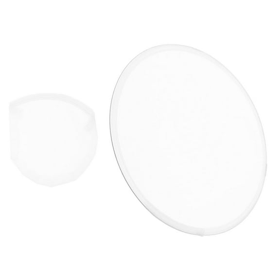 WHAMVOX Foldable Hand Fans for Women Lightweight Plastic and Fabrics Summer Essential for Party White 8.5 Inches