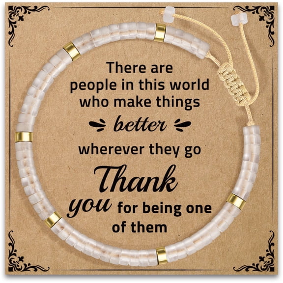Thank You Gifts for Women, Inspirational Gifts Crystal Bracelets Appreciation Gifts for Friends Teacher Coworkers Leader Boss Nurse