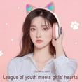 thumbnail image 3 of New RGB Cat Ear Headphones Bluetooth 5.0 Bass Noise Cancelling Adults Kids Girl Headsets Support TF Card Casco Mic Music Gift, 3 of 10