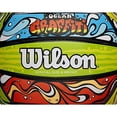 thumbnail image 3 of WILSON Ocean Graffiti Outdoor Recreation Volleyball - Official Size, Green/Orange/Blue, 3 of 3