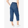 thumbnail image 2 of Woman Within Plus Size Carpenter Denim Capri, 2 of 4