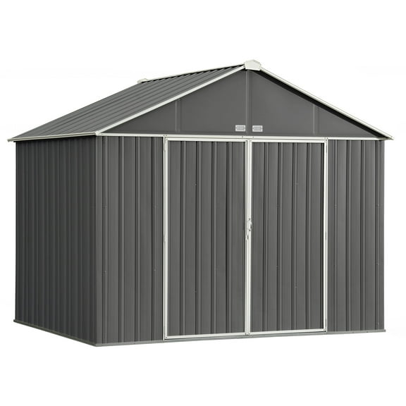 Ezee Shed Steel Storage 10 X 8 Ft. Galvanized Extra High Gable