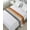 Gray Orange, variant on Bed Runner Scarf Queen Size, Blue Brown Stain Bed Runners & Scarves for Foot of Beds, Vintage Farmhouse Gradient Wooden Grain Decorative Bedding Runner Scarf for Hotel Home Bedroom