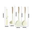 thumbnail image 3 of TIMIFIS Stainless Steel Rice Scoop Silicones Spatula 4 Piece Set Silicones Spatula Food Holders Soup Ladle Non Stick Household Cooking Cookware Set Kitchen Gadgets, 3 of 7