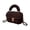 Coffee, variant on Uobin Women’s Casual Fashion Tote Handwoven Shoulder Crossbody Purse For Daily Commute Business Use