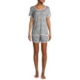 thumbnail image 3 of Secret Treasures Essentials Women's and Women's Plus Crew Neck Sleepwear Top, 3 of 7