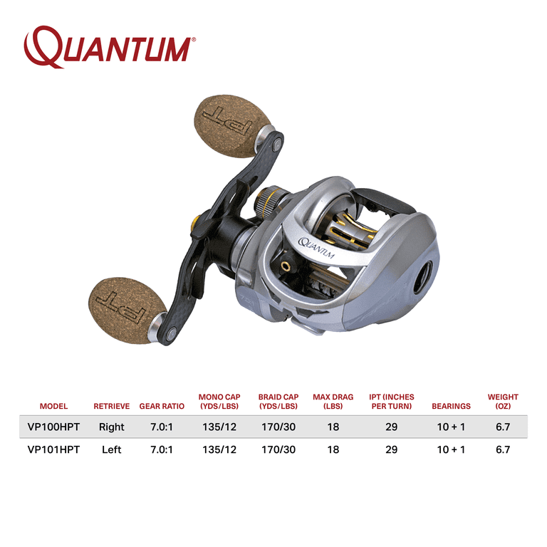 Quantum Nova Conventional Fishing Reel, Size 100 Reel, Right-Hand