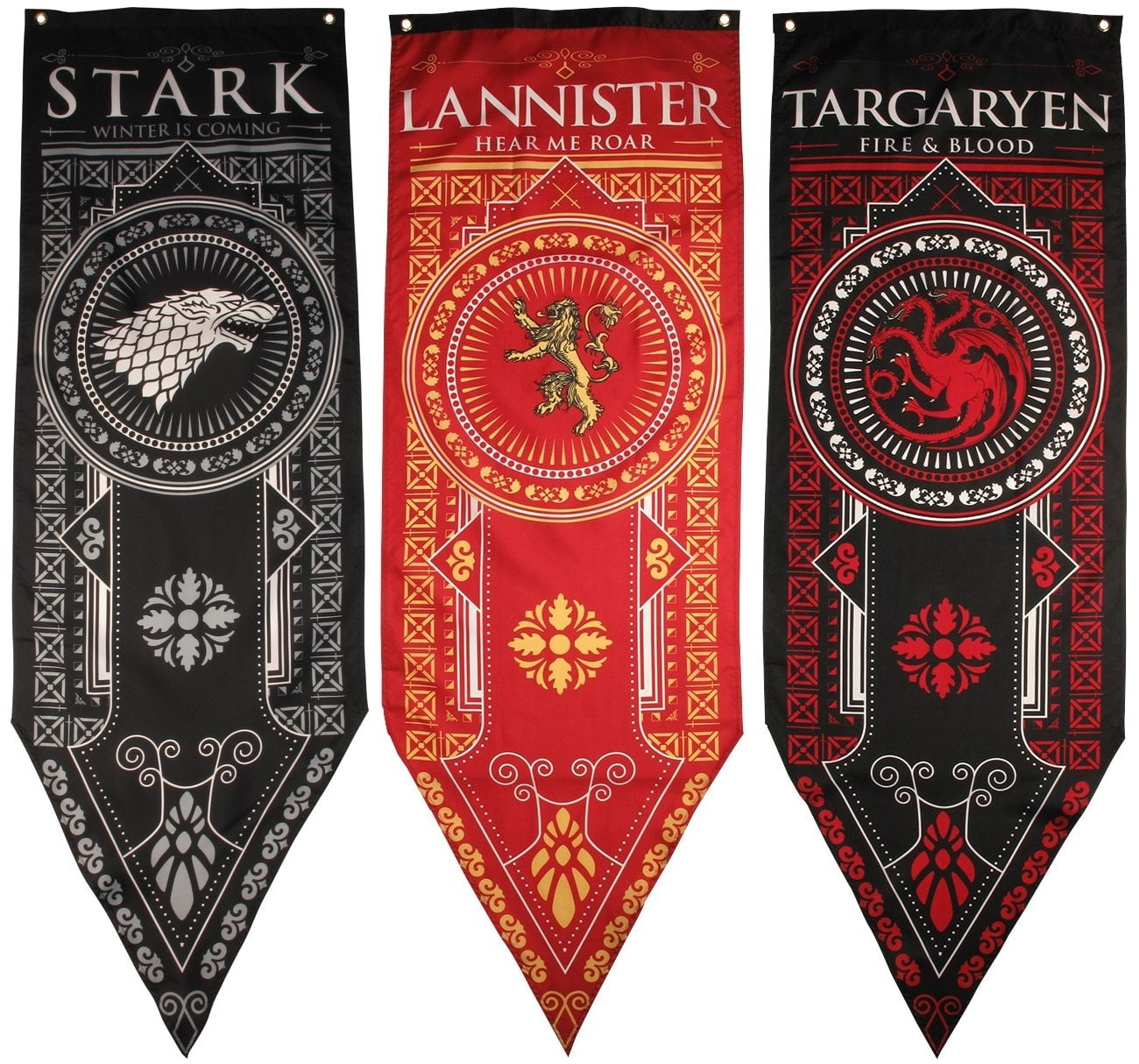 Targaryen Casa Lannister Stark Juego De Tronos 15 x 10cm Baratheon 1 X 38mm & 4 X 25mm Chapas Set De Chapas