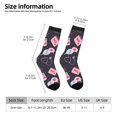 thumbnail image 2 of Wukai Chaussettes Mi-Mollet pour Sensibilisation au Cancer du Sein, Impression Contrastée, Design Imprimé 3D, Chaussettes pour Adultes, Haute Élasticité, Respirantes, Sport, Adaptées pour Quotidien, Unisexe, 2 of 6
