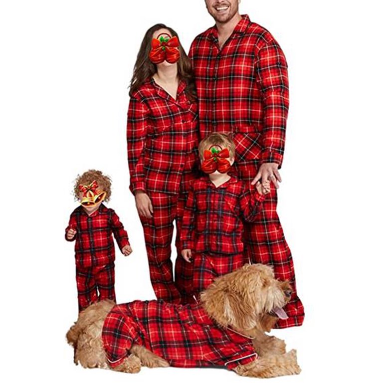 Matching couple store and dog pajamas