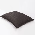thumbnail image 3 of Flxxie Quilted Pillow Shams Ultra Soft and Warm Pillowcases Set of 2 (Standard, Chocolate), 3 of 6