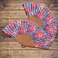 thumbnail image 4 of Hand Fan Fruits Design Pomegranate Foldable 9inch 23cm with Bamboo Rib and Cotton Pouch 1 pack, 4 of 6