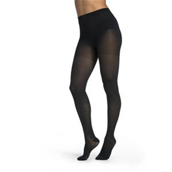 Women's Style Medium Sheer Pantyhose Women's Closed Toe Dark Navy LL - Large Long 20-30mmHg