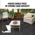 thumbnail image 5 of KFFKFF Click-Together Deck Tiles, Set of 36, 12"x12" Covering 36 sq. ft, Durable Plastic Outdoor Ground Cover, Suitable for All Climates, Ideal for Patio, Porch, Poolside, Balcony, Backyard, 5 of 9