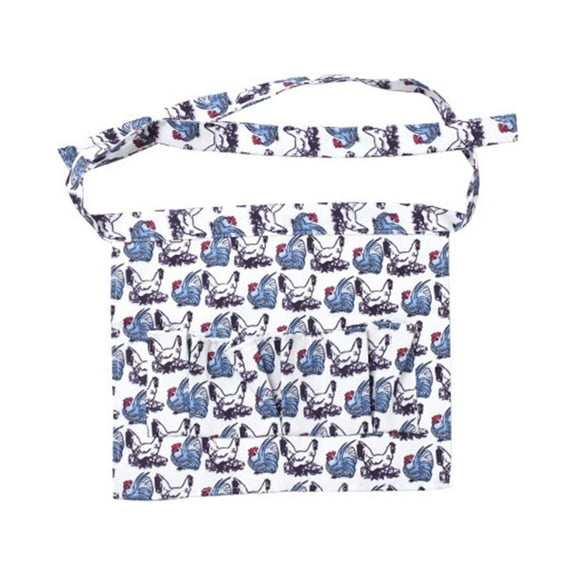 HomeDM Chicken Egg Apron, Deep Pockets Hen Duck Goose Eggs Holder Aprons Eggs Collecting Gathering Holding Apron for Farmhouse Kitchen Home Workwear(Unisex)