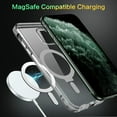 thumbnail image 5 of for iPhone 11 Pro Max  Case with Invisible Stand [Compatible with Magsafe], Clear Full Body Protective Cover Slim Shockproof Phone Case for Apple iPhone 11 Pro Max 6.5", Clear, 5 of 17