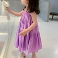 thumbnail image 5 of URMAGIC Summer Toddler Kids Baby Girls Cotton Strap Sundress Princess Dress,1-6Y, 5 of 6