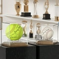 thumbnail image 3 of SUNFICON Baseball Case Display for Balls Walnut Wood Base Acrylic Baseball Display Case Baseball Holder Stand Cube Memorabilia Showcase Autograph Ball Protector for Official Size Ball Display, 3 of 10
