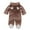 Khaki, variant on Baby coral fleece Bodysuit Infant Pajamas Autumn Winter Baby Clothes baby Hooded Romper Cartoon Bear Newborn Jumpsuit Snowsuit baby clothing 0-12 Month Infant Footed Bunting Bodysuit