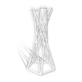 thumbnail image 2 of Tabletop Air Plant Holder Holder Huegue Design Geométrico Soporte Oficina Piña Rack Pote Contenedor Decoración Suministros Hogar Blanco Speravity HA011507-02, 2 of 7