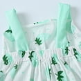 thumbnail image 5 of YWDJ Pink Girl Party Dresses Toddler Kids Baby Girls Summer Cute Floral Print Slip Dress Bowknot Princess Dress Green 3-4T, 5 of 7