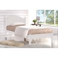 thumbnail image 1 of Clara White Finish Wood Frame Double Platform Bed, 1 of 1